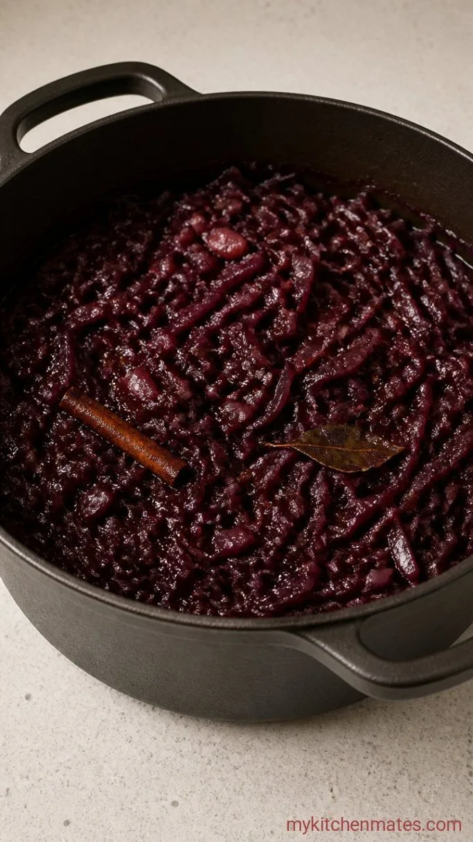 Braised Red Cabbage with Apple Step 4: Braise Until Tender