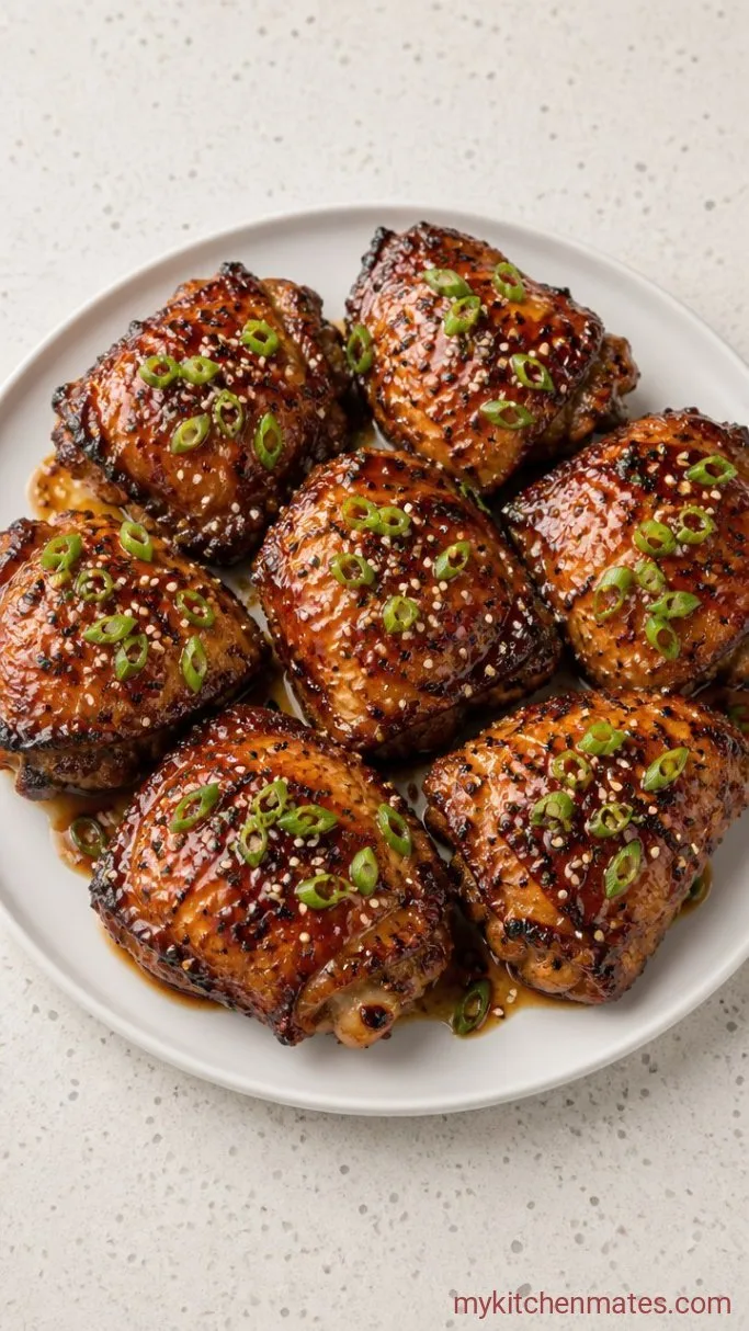 One-Pan Sticky Honey Baked Chicken Thighs Step 4: Broil and Serve
