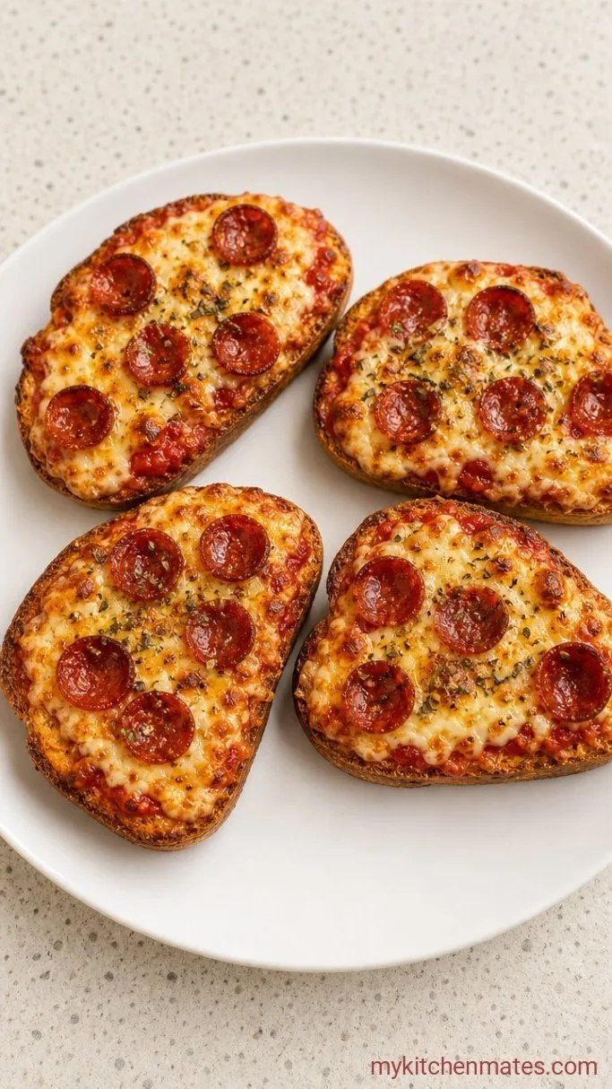 5-Minute Cottage Cheese Pizza Toast Step 4: Broil and Serve