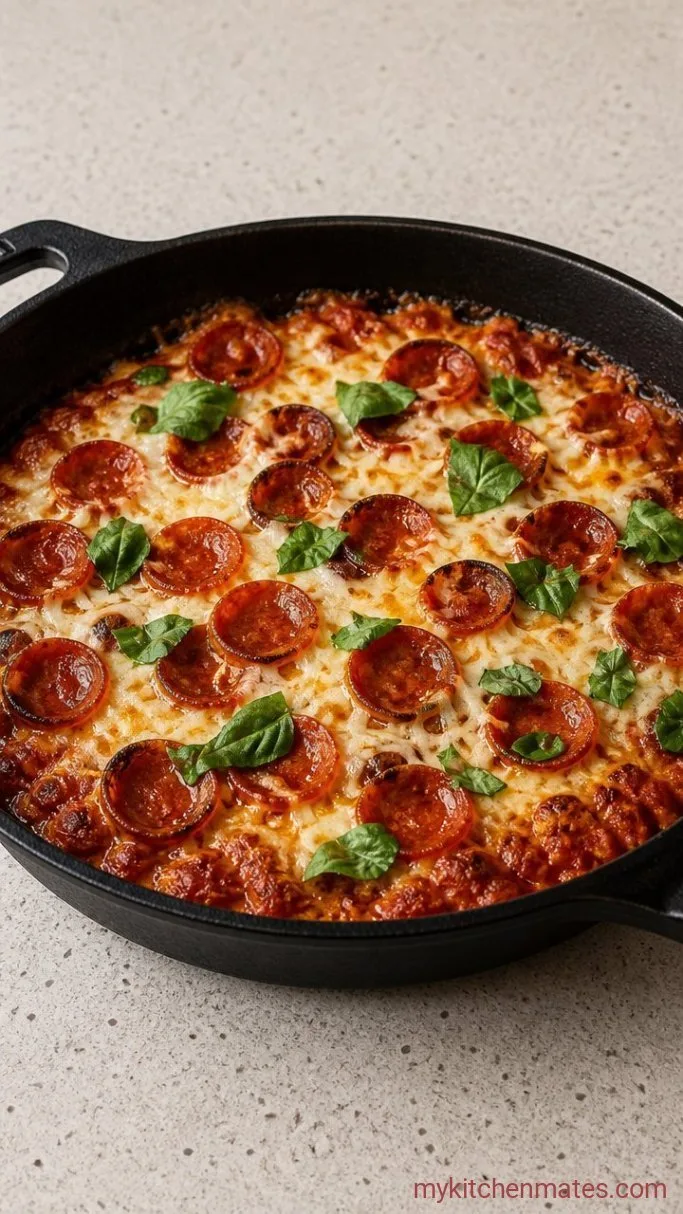 High Protein Pizza Bowl (Ready in 20 Minutes) Step 4: Broil and Serve