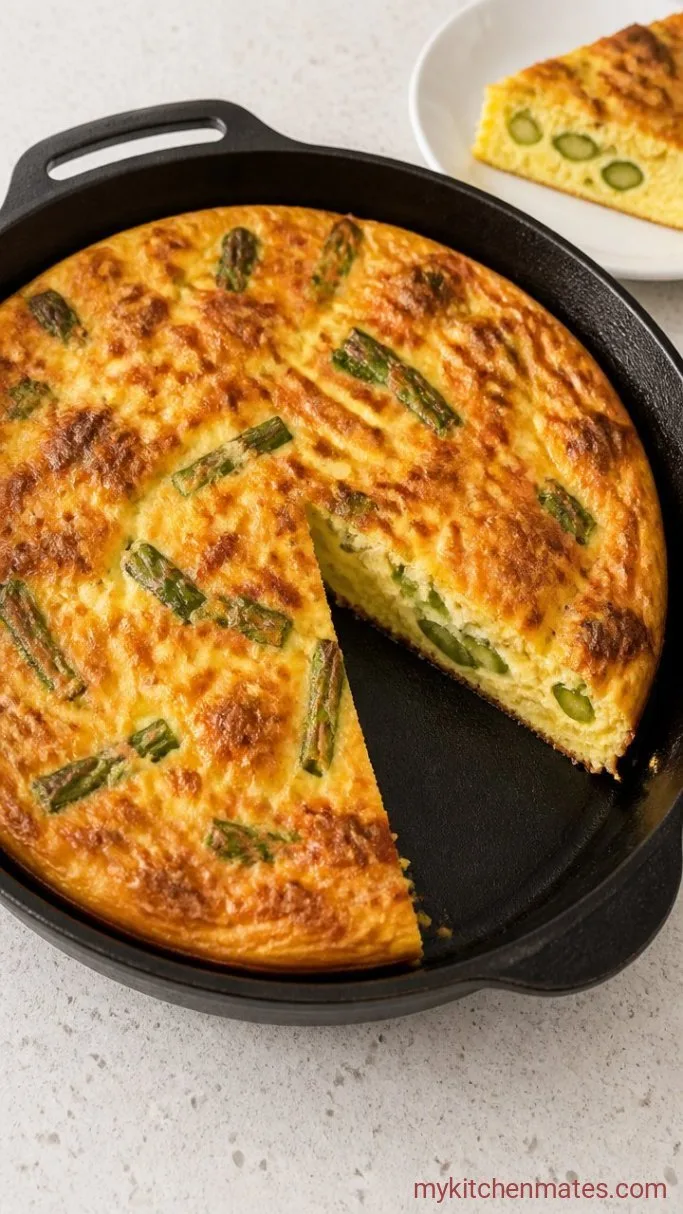 20-Minute Asparagus Egg Frittata Step 4: Broil and Serve