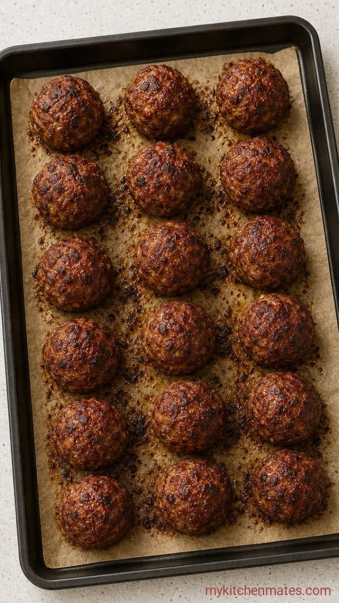 High Protein Meatballs (30 Minutes, Juicy & Easy) Step 4: Broil for a Crisp Finish