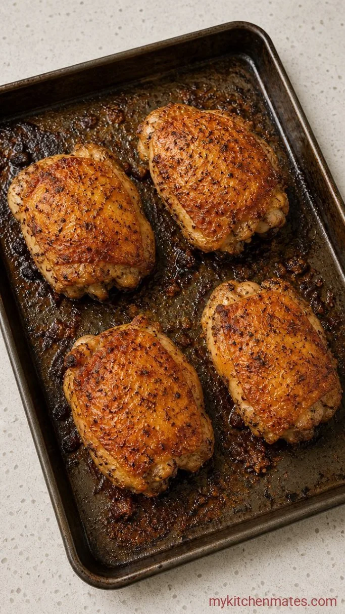Baked Lemon Pepper Chicken Step 4: Broil for a Deep Golden Finish