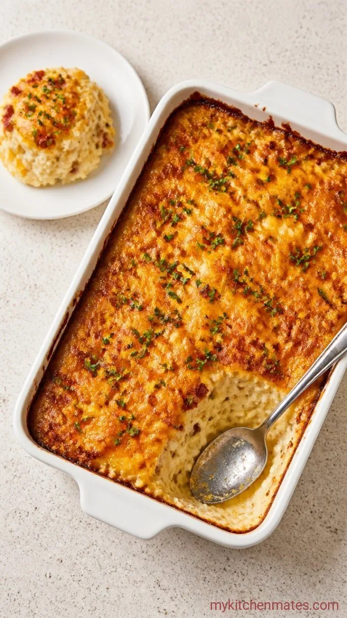Creamy Twice Baked Potato Casserole (No Stuffing Required) Step 4: Broil, Garnish, and Serve