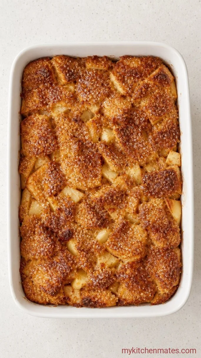 Apple Pie Bread Pudding with a Crackly Sugar Top Step 4: Broil the Sugar Crust