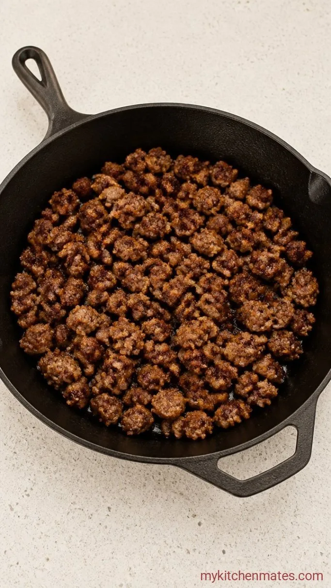 Step 4: Brown the Sausage