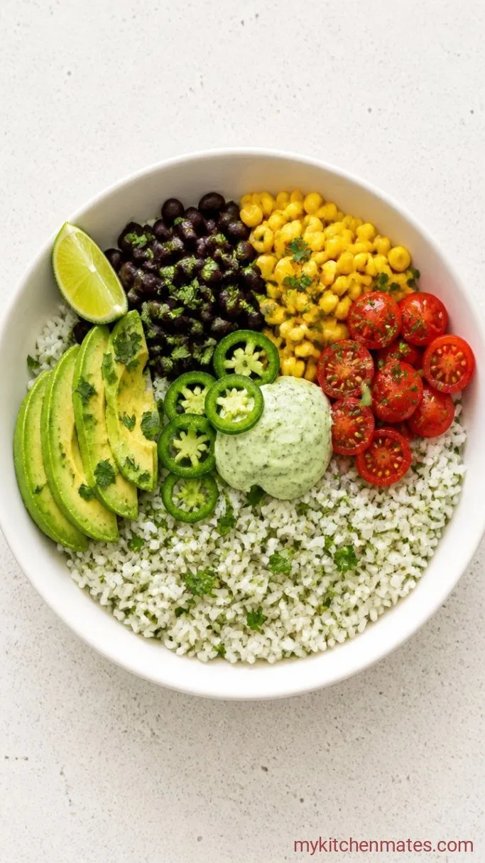 30-Minute Cilantro Lime Rice Bowl Step 4: Build the Bowls