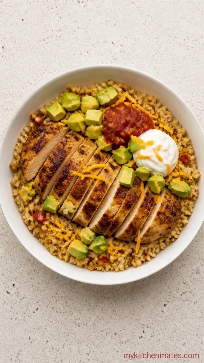 Low Carb Burrito Bowl (Ready in 25 Minutes) Step 4: Build the Bowls