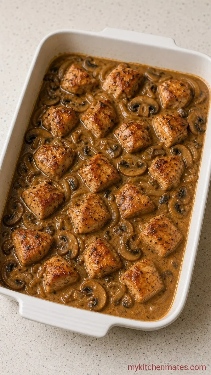 Creamy One-Dish Chicken Marsala Casserole Step 4: Build the Sauce