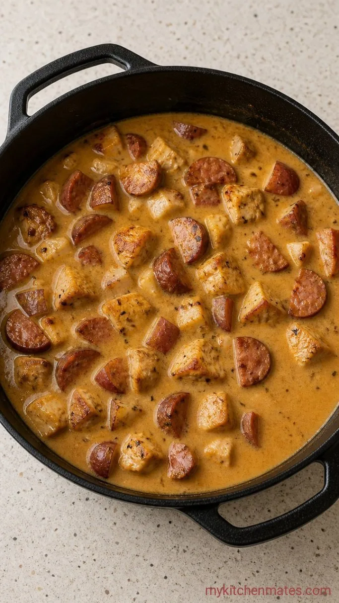 Creamy Cajun Chicken Soup Step 4: Build the Soup Base