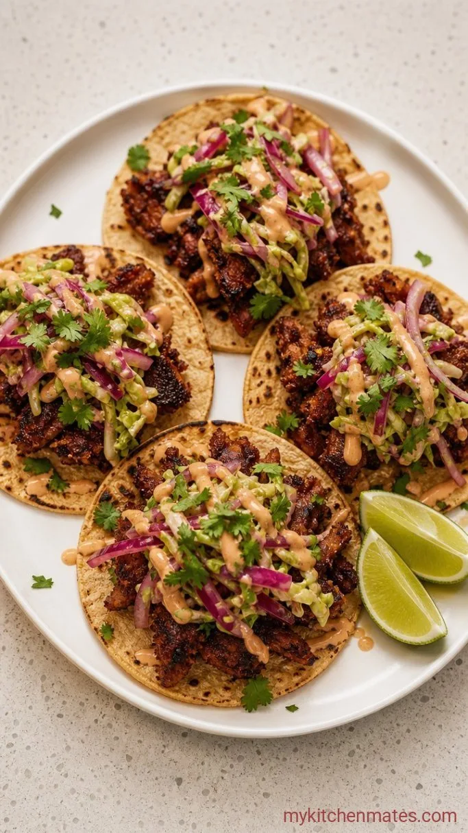 15-Minute Crispy Corned Beef Tacos Step 4: Char the Tortillas and Build the Tacos