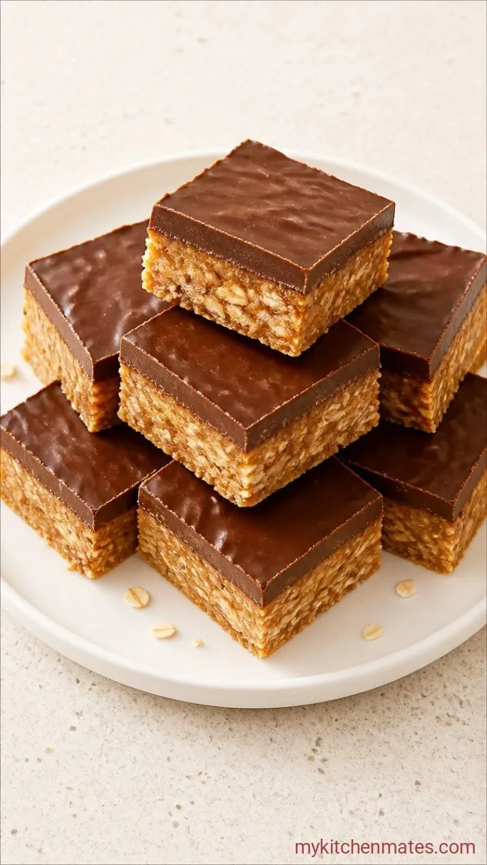 No-Bake Chocolate Peanut Butter Cookie Bars Step 4: Chill and Slice the Bars
