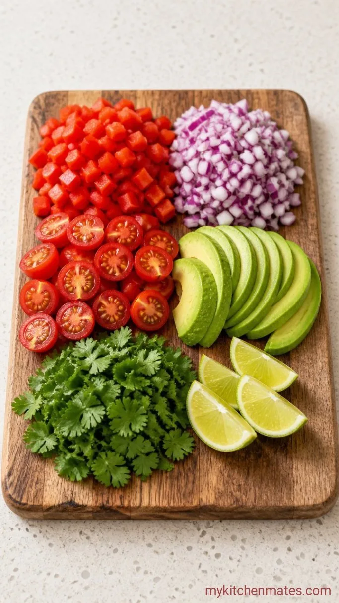 30-Minute Quinoa Burrito Bowl Step 4: Chop the Fresh Toppings