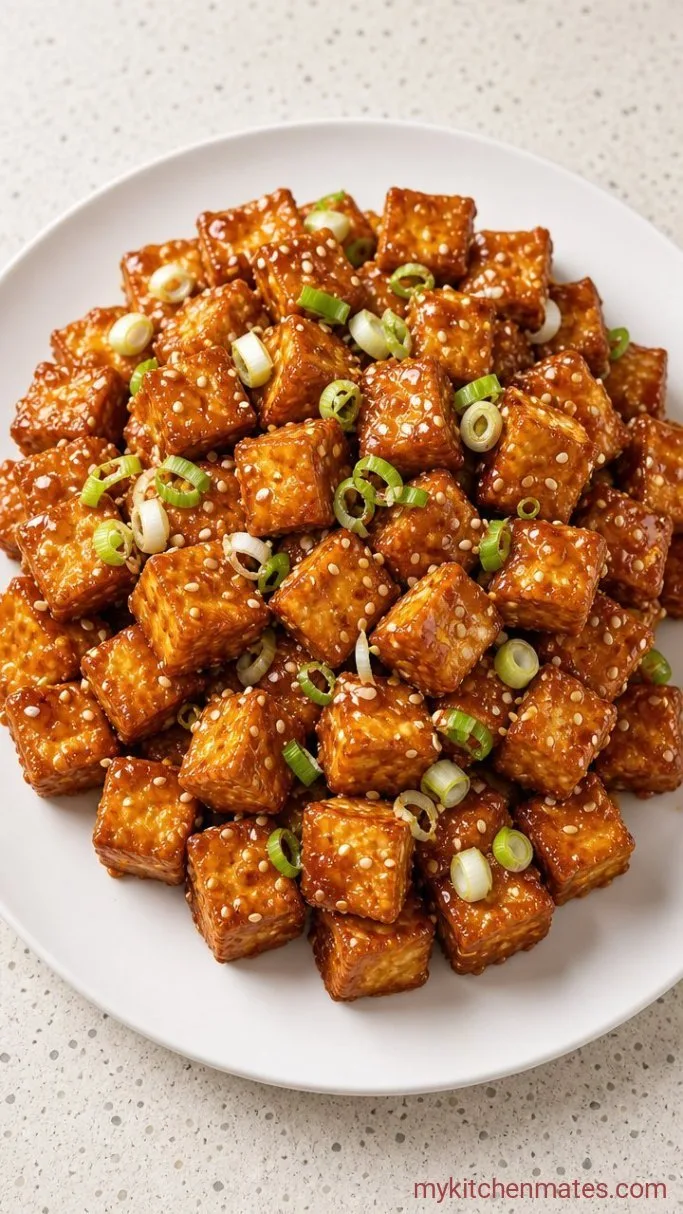 Sticky Peanut Butter Tofu (20 Minutes) Step 4: Coat and Serve