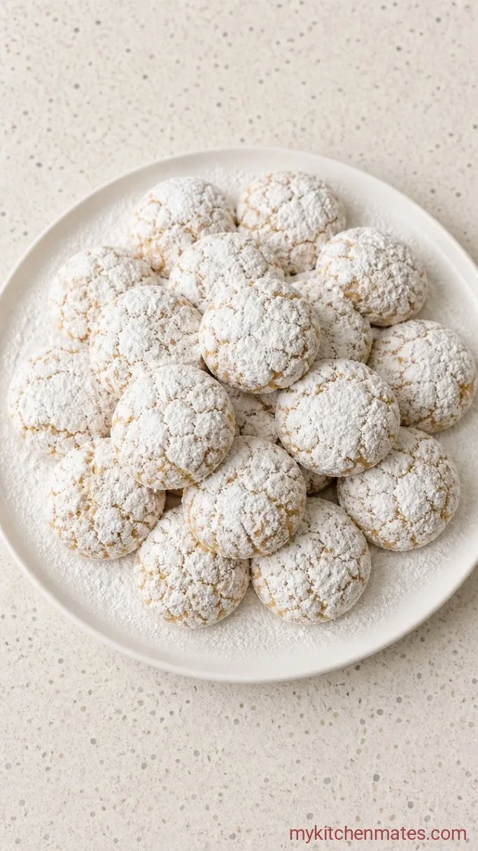 5-Ingredient Powdered Sugar Cookies Step 4: Coat in Powdered Sugar