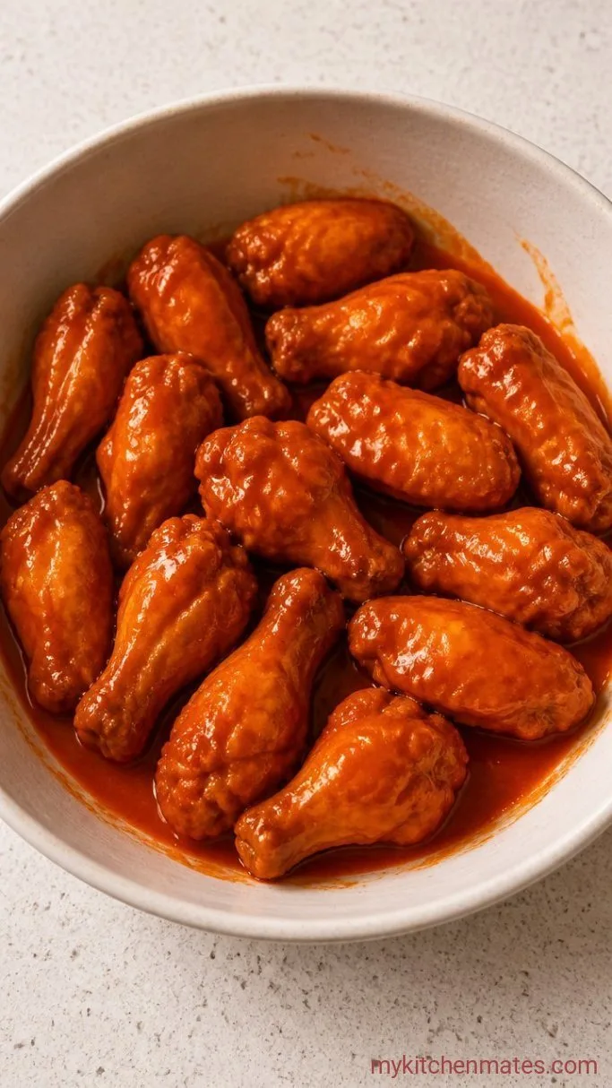Step 4: Coat the Wings in Buffalo Sauce