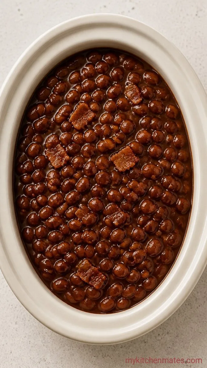 Slow Cooker Baked Beans with Bacon and Brown Sugar Step 4: Combine Everything and Cook Low and Slow