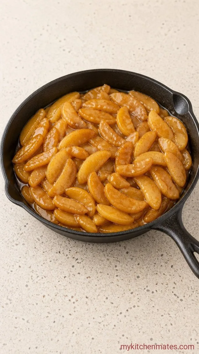 Apple Pie Cheesecake with Cinnamon Swirl Step 4: Cook the Cinnamon Apples