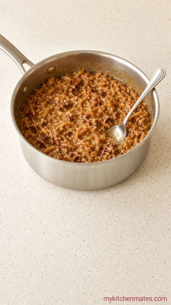 Classic German Chocolate Cake with Coconut-Pecan Frosting Step 4: Cook the Coconut-Pecan Filling