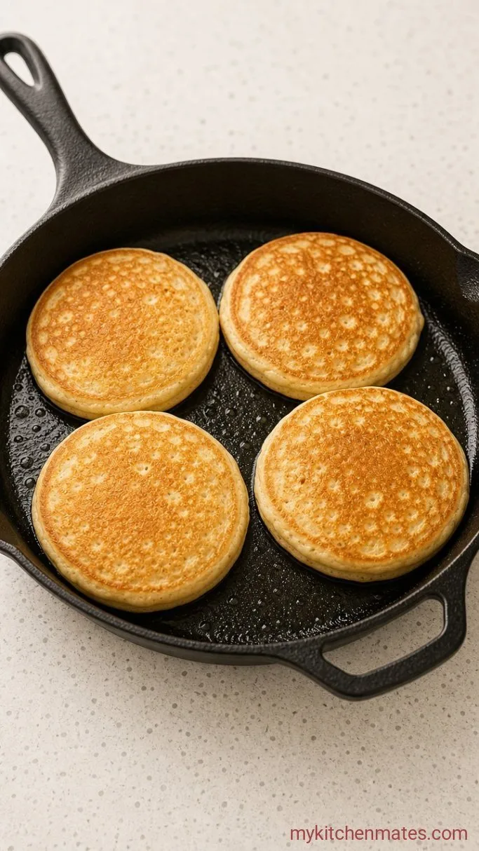 Light and Fluffy Buttermilk Pancakes Step 4: Cook the Pancakes