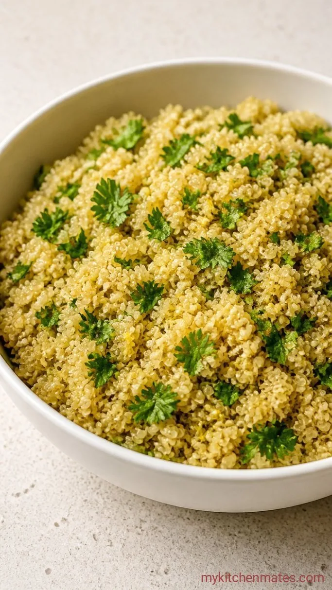 Mediterranean Lamb Meatball Bowls Step 4: Cook the quinoa