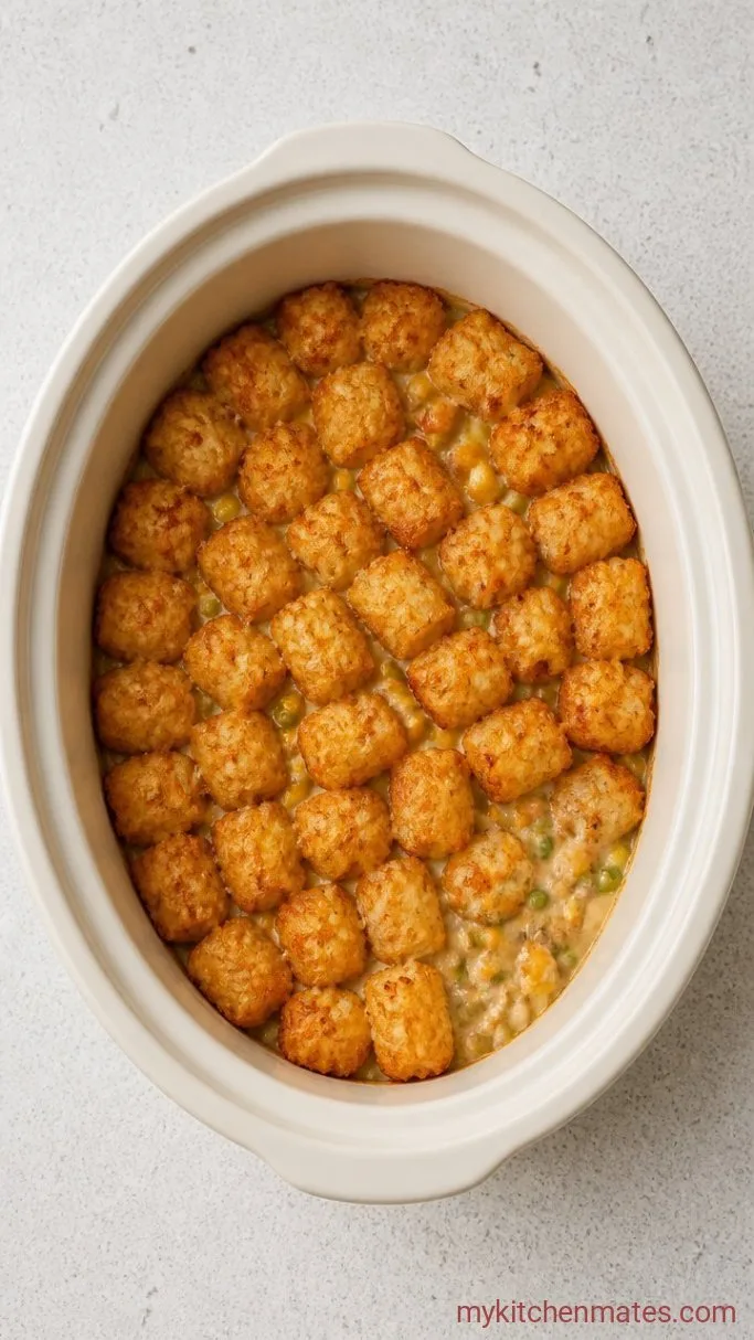 Hearty Crockpot Cowboy Casserole Step 4: Cook Until Bubbly