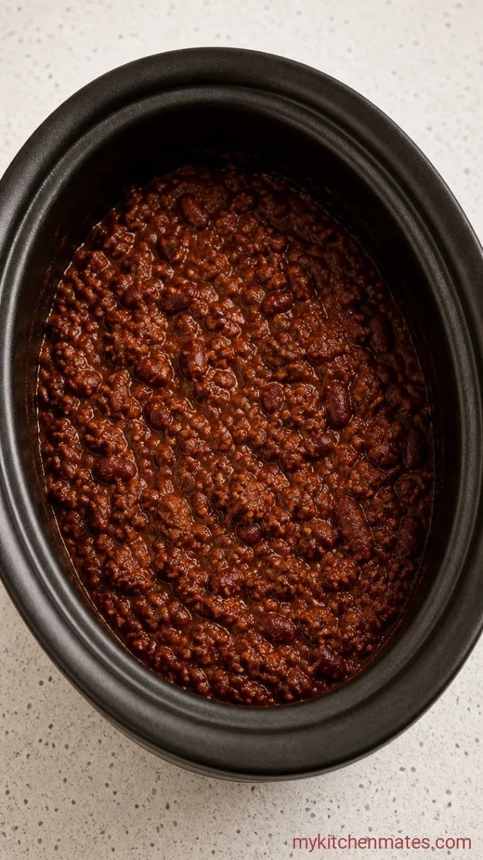 Crockpot Ground Turkey Chili Step 4: Cook Until Thick and Rich