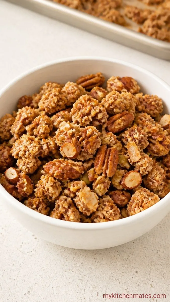 Crunchy Keto Granola That Actually Clusters Step 4: Cool and Break Into Clusters
