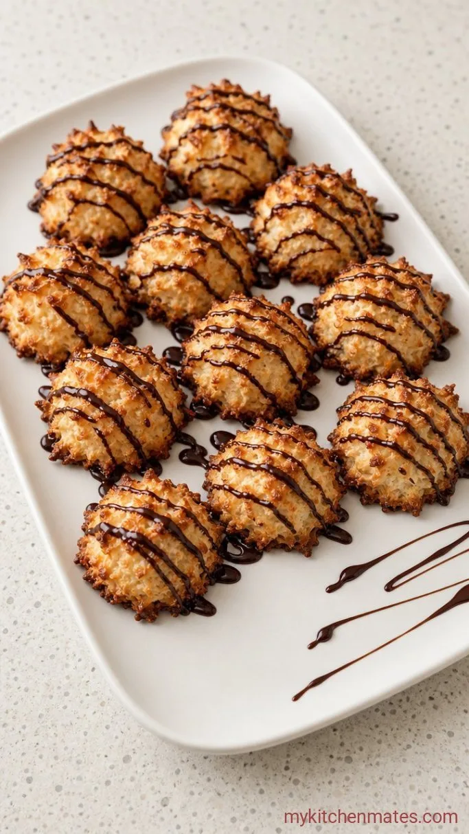4-Ingredient Gluten Free Coconut Macaroons Step 4: Cool and Drizzle