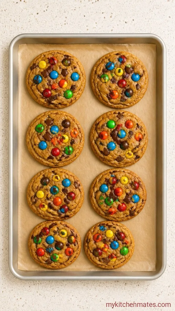 Step 4: Cool and Press in Extra M&Ms