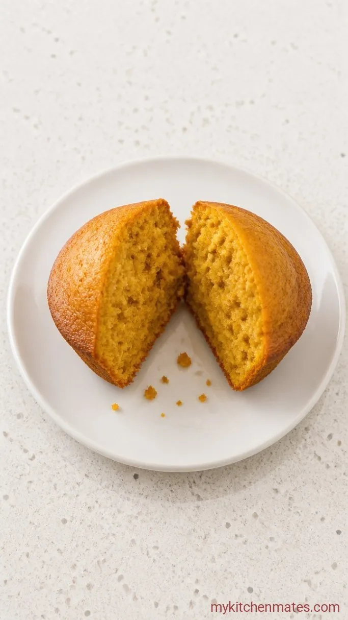 High Protein Pumpkin Muffins (18g Protein Each) Step 4: Cool and Pull One Apart