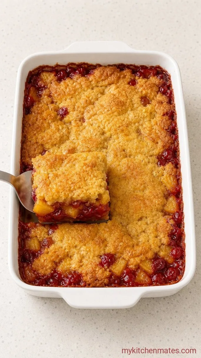 4-Ingredient Cherry Pineapple Dump Cake Step 4: Cool and Serve