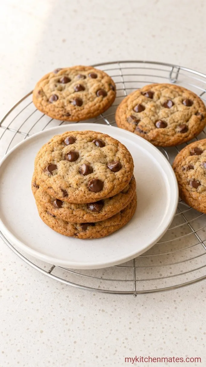 Chewy Flourless Chickpea Chocolate Chip Cookies Step 4: Cool and Serve