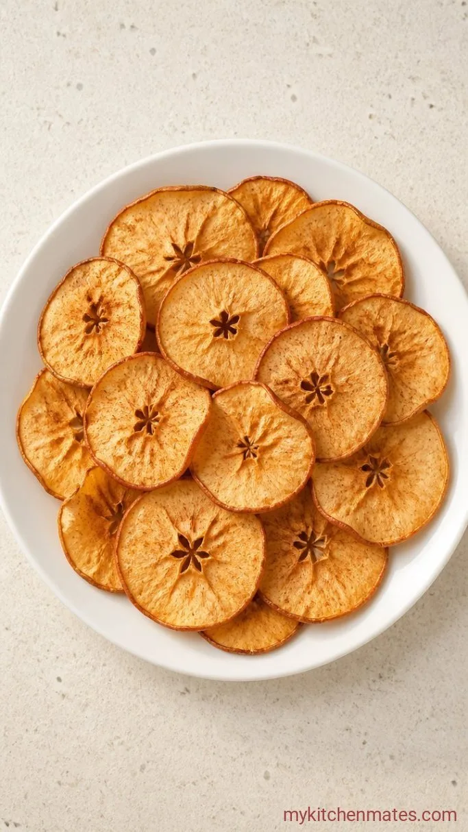 2-Ingredient Air Fryer Apple Chips Step 4: Cool and Serve