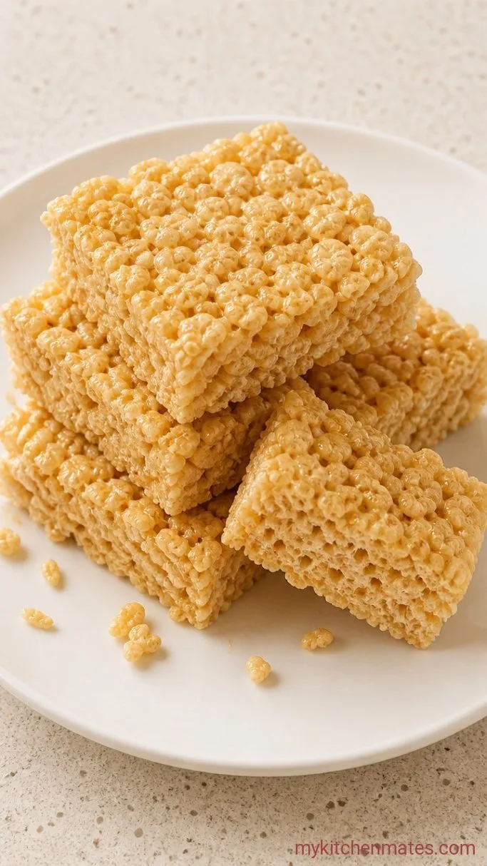 Gooey Dairy Free Rice Krispie Treats (Just 4 Ingredients) Step 4: Cool and Slice the Treats