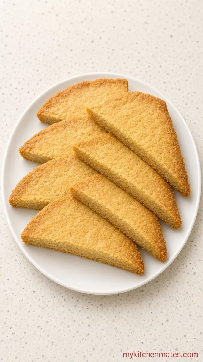 3-Ingredient Vegan Shortbread Cookies Step 4: Cool and Slice the Wedges