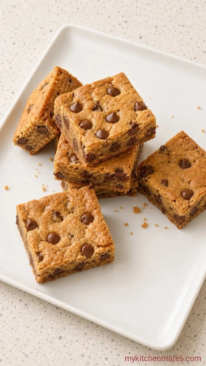 Chewy Gluten-Free Blondies (One Bowl, No Chill) Step 4: Cool and Slice