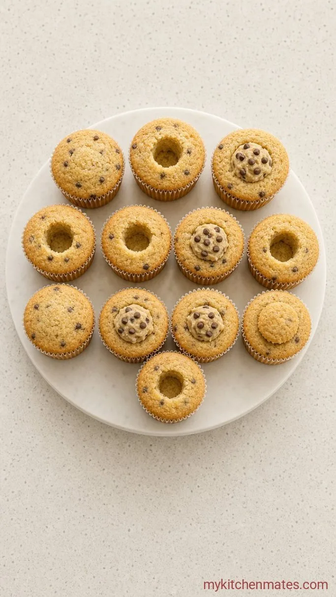 Stuffed Cookie Dough Cupcakes Step 4: Core and Fill the Cupcakes