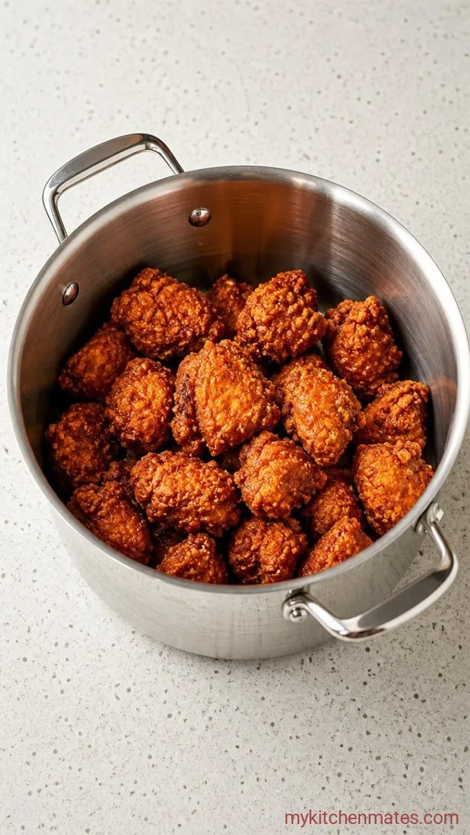 Step 4: Crisp in Hot Oil