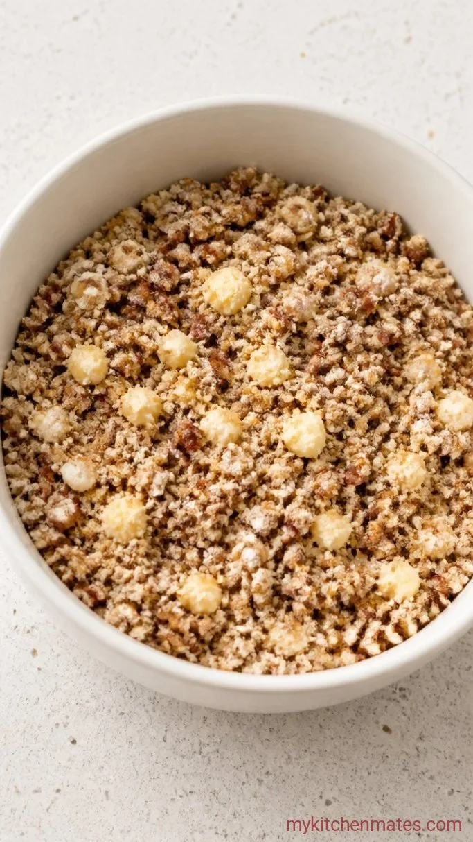 Step 4: Crumble the Pecan Topping