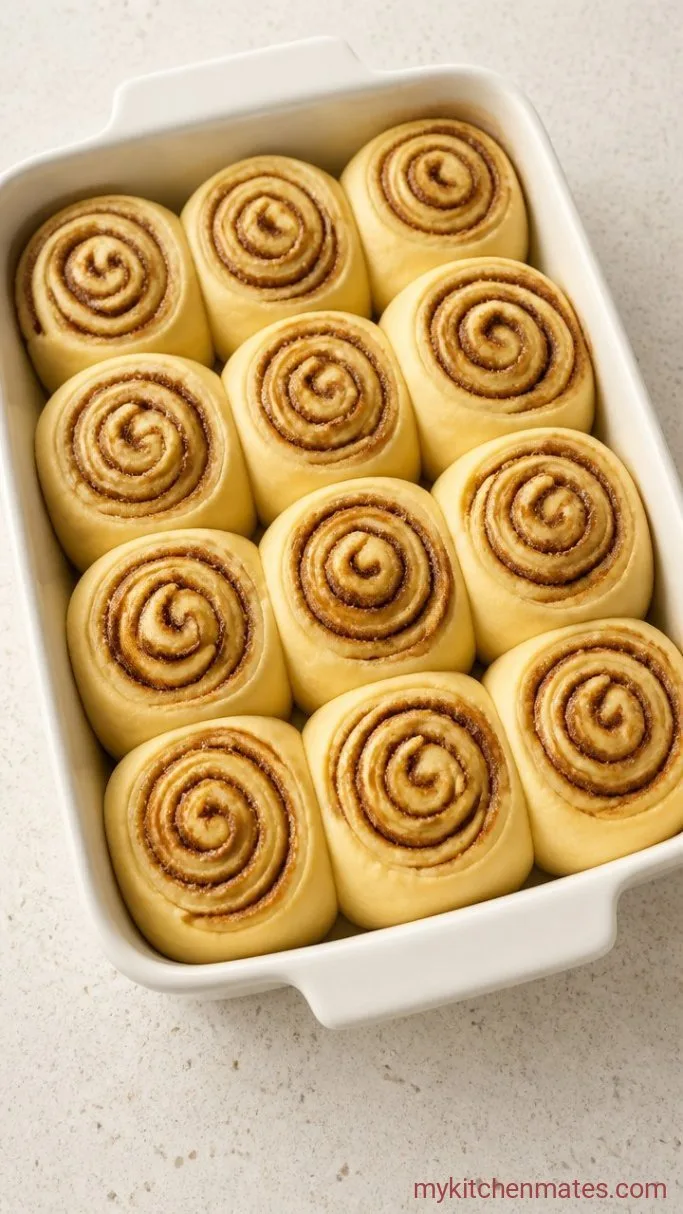 Brown Butter Cinnamon Rolls Step 4: Cut and Proof the Rolls