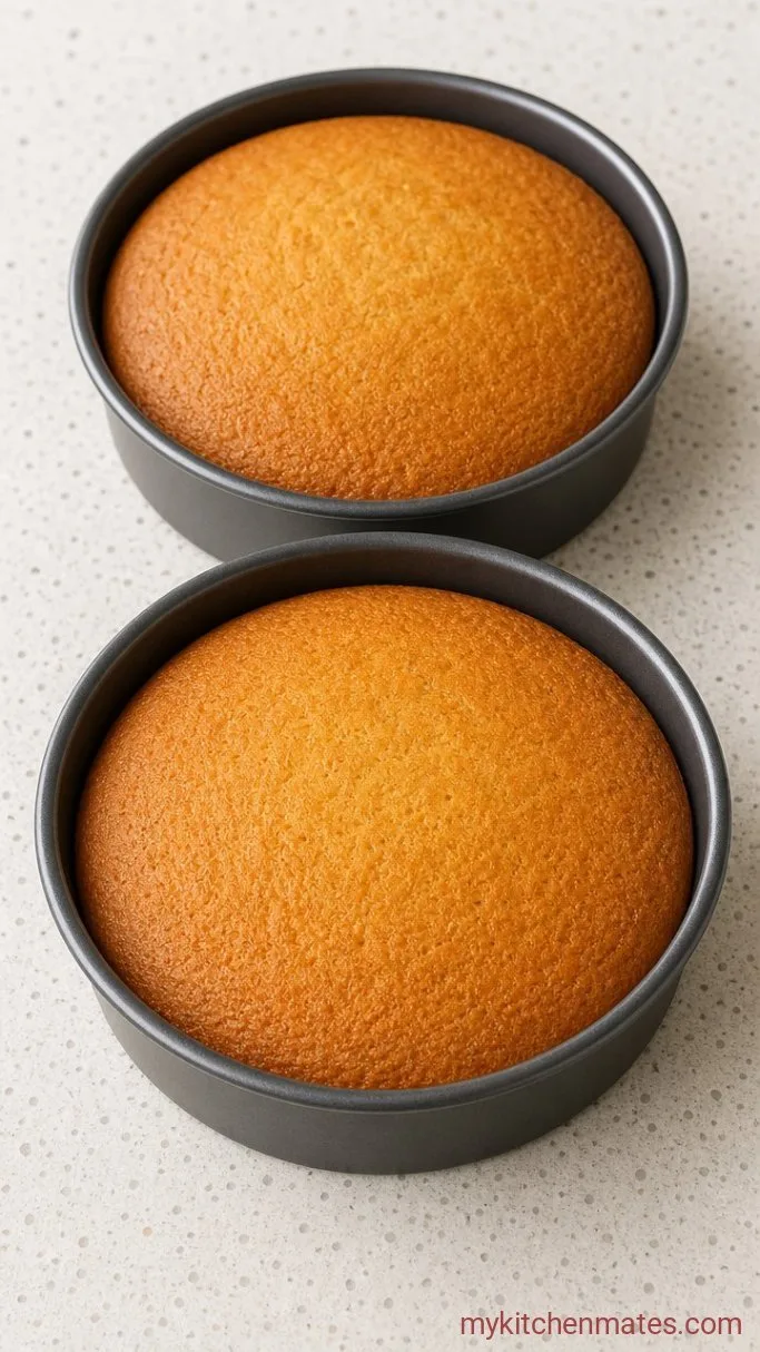 Showstopper Fruit Birthday Cake (No Piping Required) Step 4: Divide and Bake the Layers