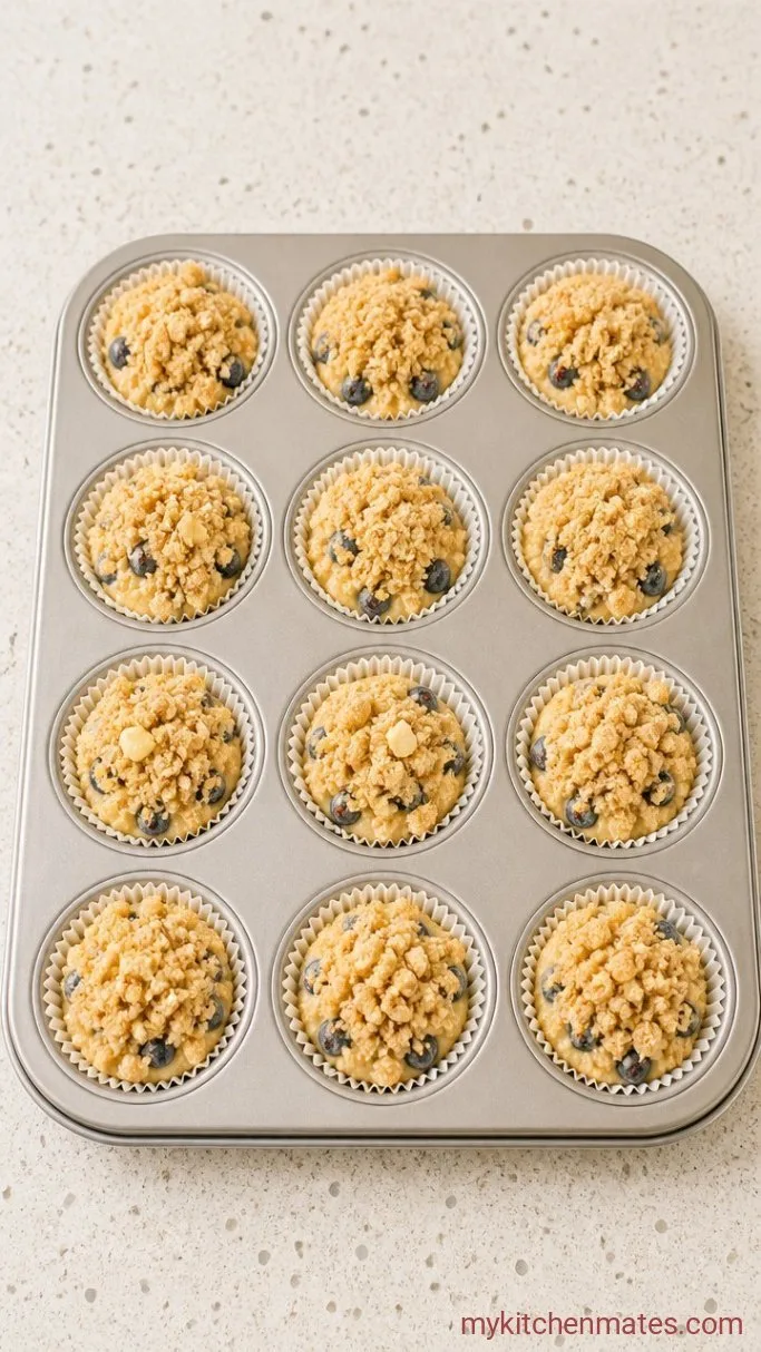 Step 4: Divide and Top the Muffins