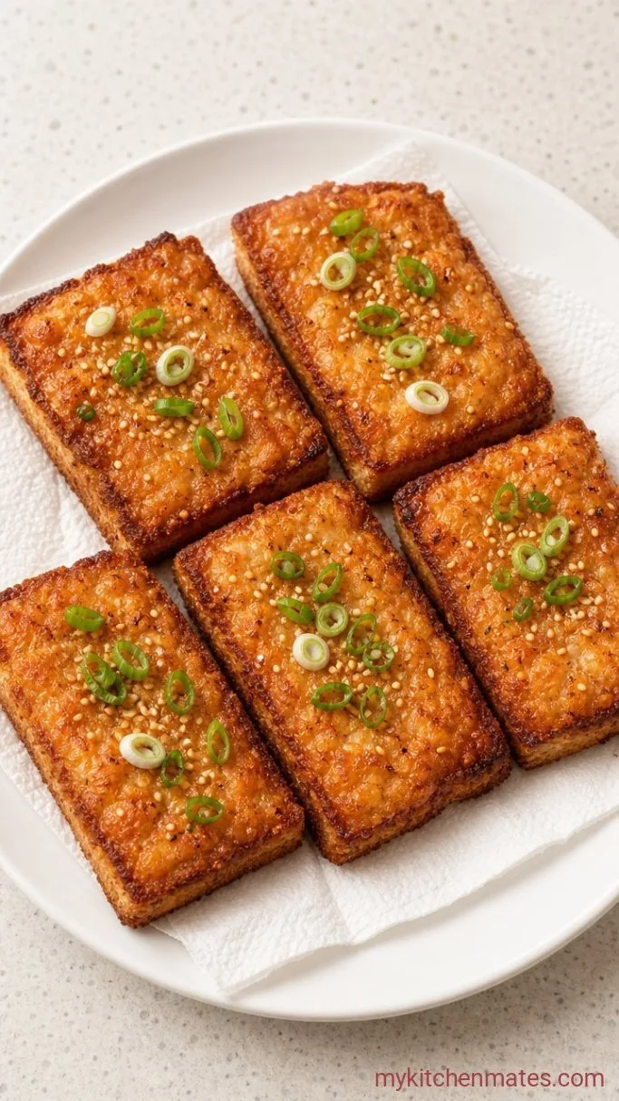 Quick & Crispy Chinese Shrimp Toast Step 4: Drain and Serve Hot