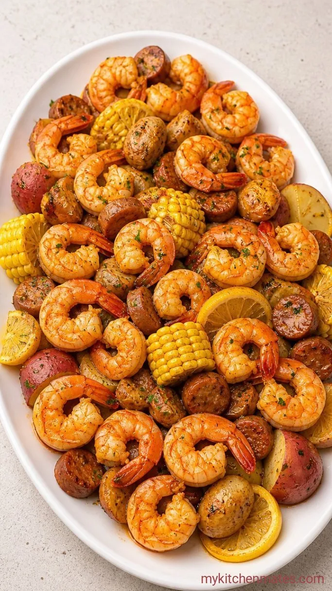 One-Pot Low Country Boil with Shrimp and Sausage Step 4: Drain and Spread the Boil