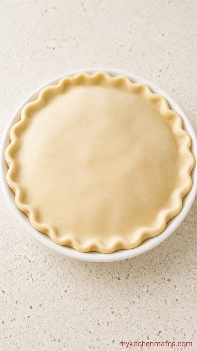 Sticky Caramel Upside Down Apple Pie Step 4: Drape the Crust