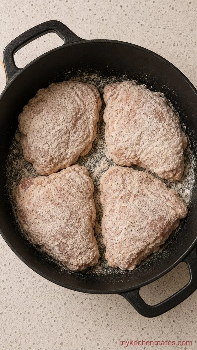 Step 4: Dredge the Chicken