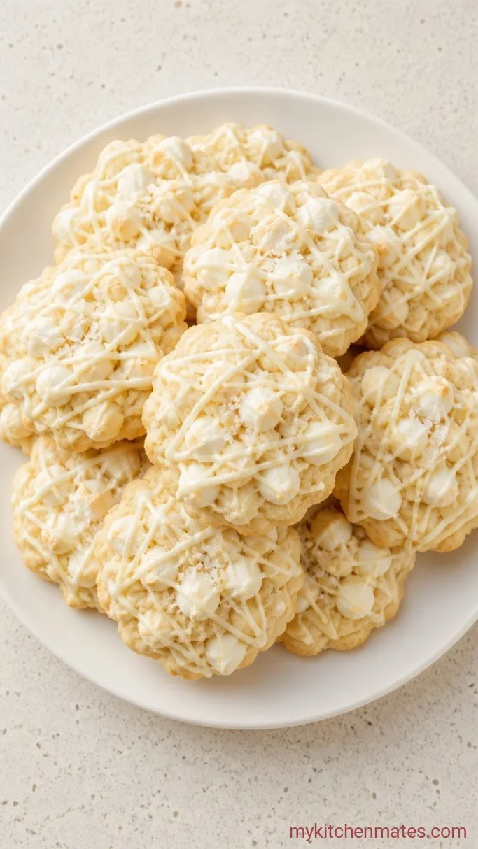5-Ingredient No-Bake Avalanche Cookies Step 4: Drizzle and Serve the Avalanche Cookies