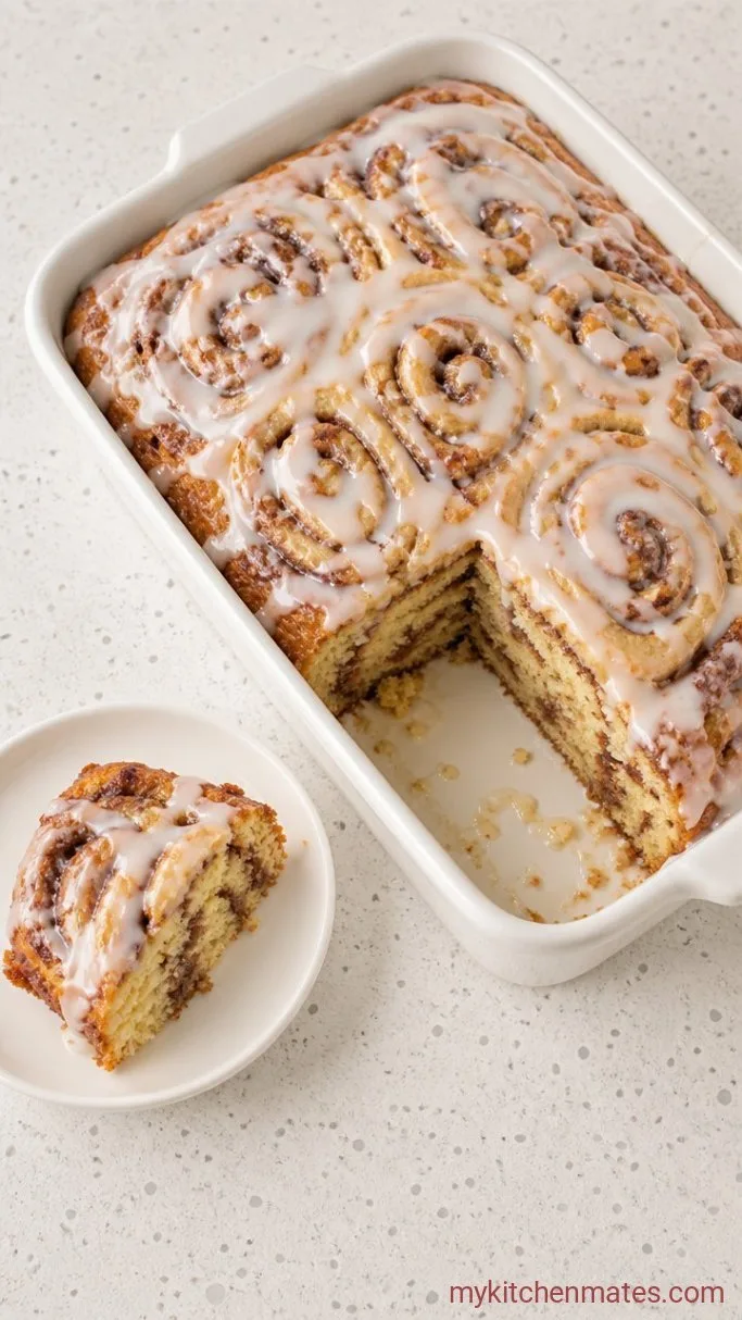 Step 4: Drizzle and Slice the Cake