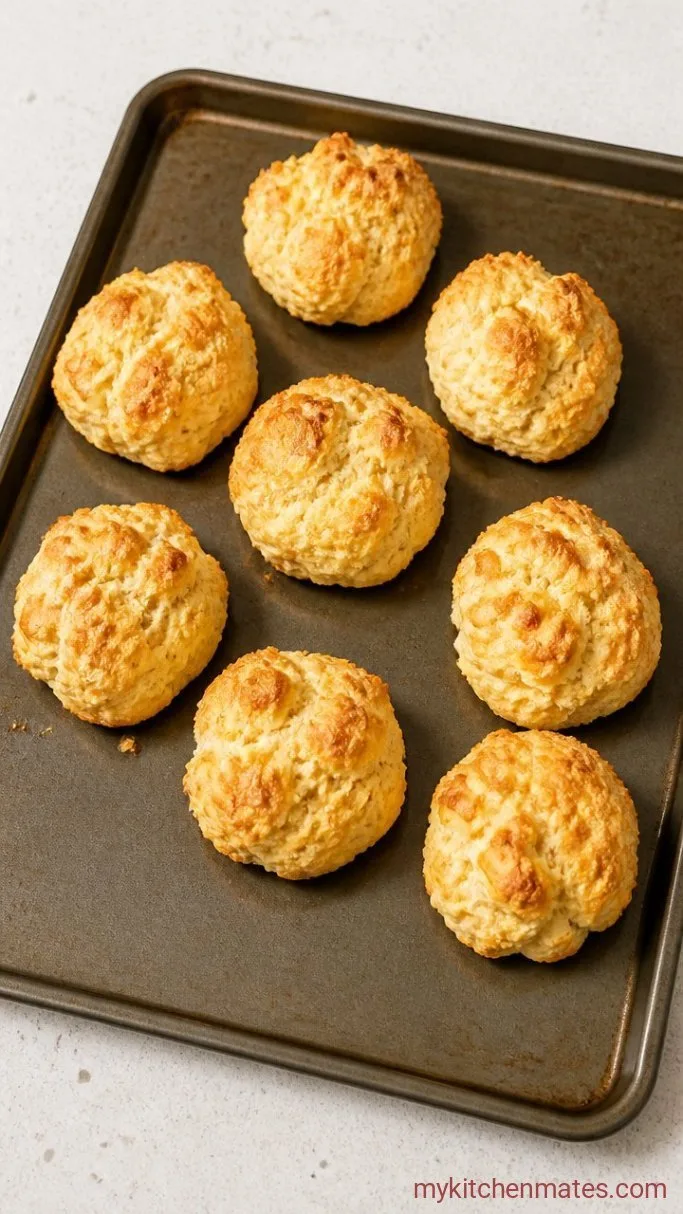 Fluffy Buttermilk Drop Biscuits (No Rolling) Step 4: Drop and Bake the Biscuits